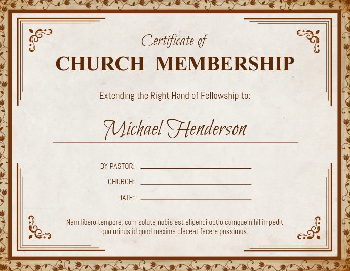 Membership Certificate